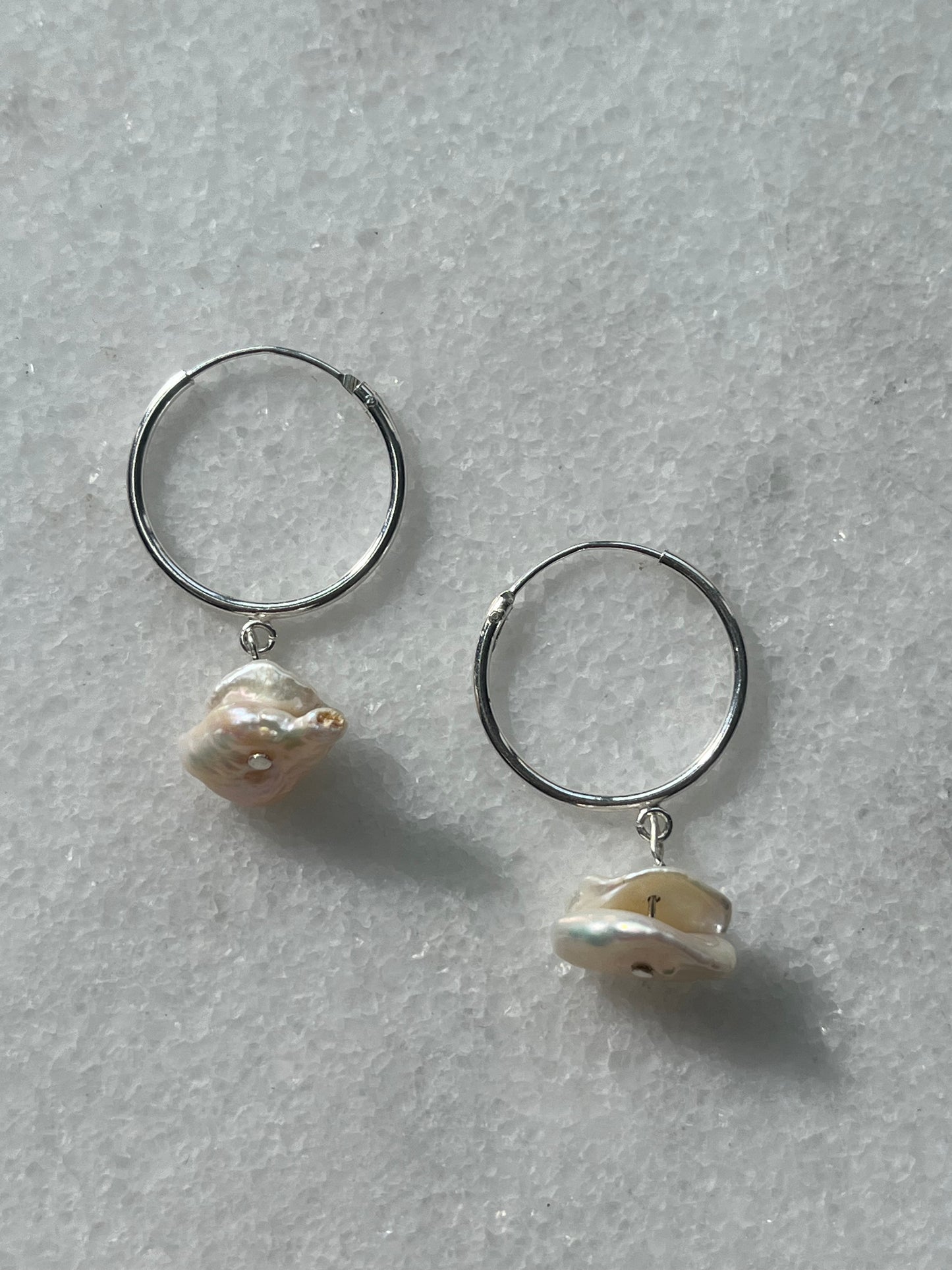 Pendientes colgantes de perlas para bebé