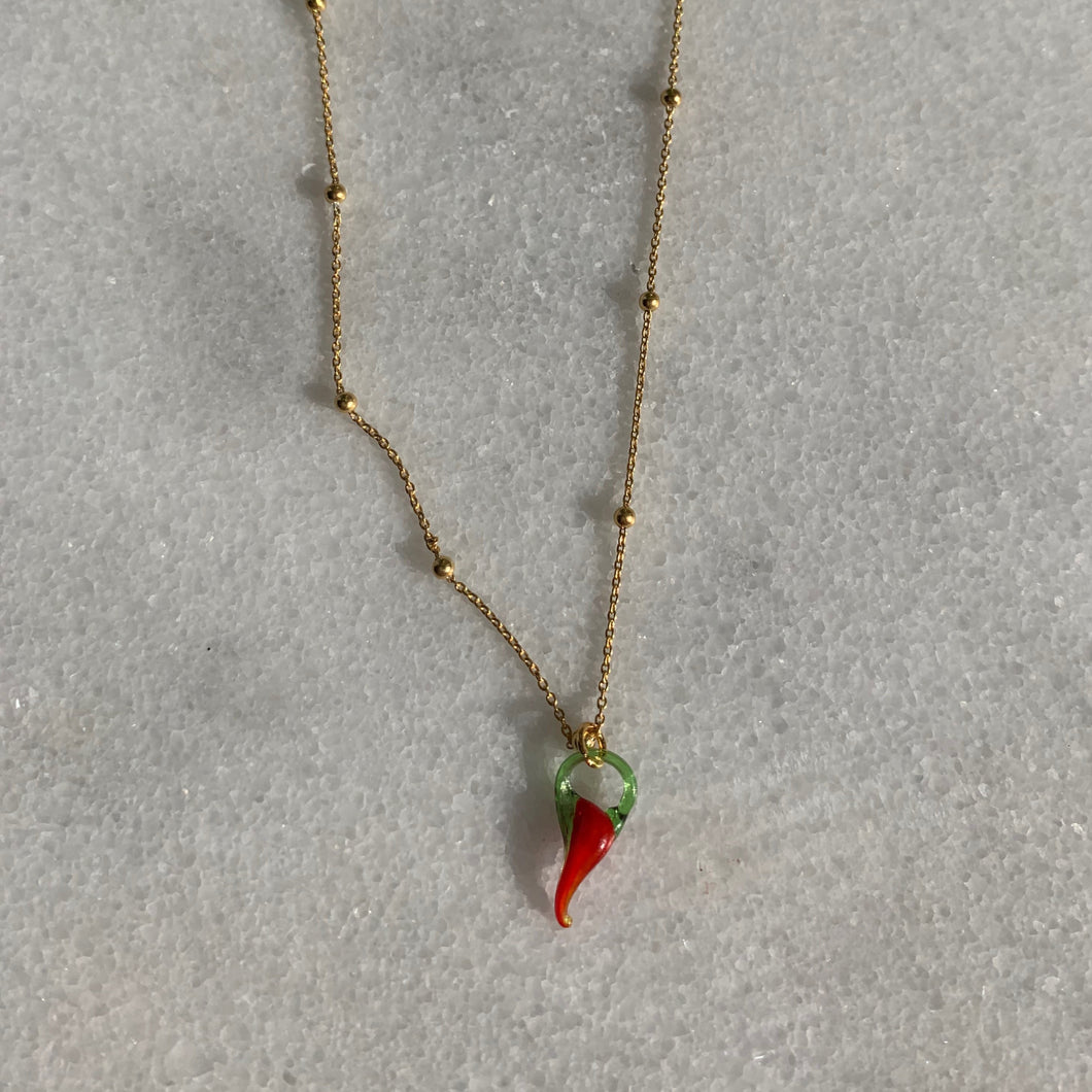 Gold Filled Chilli Necklace