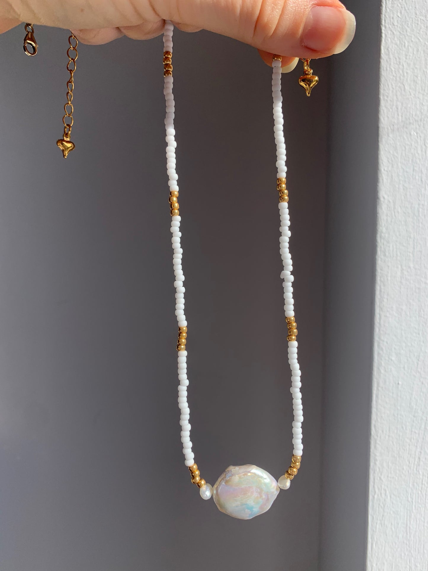 Collar de perlas de moneda de oro de Sanremo