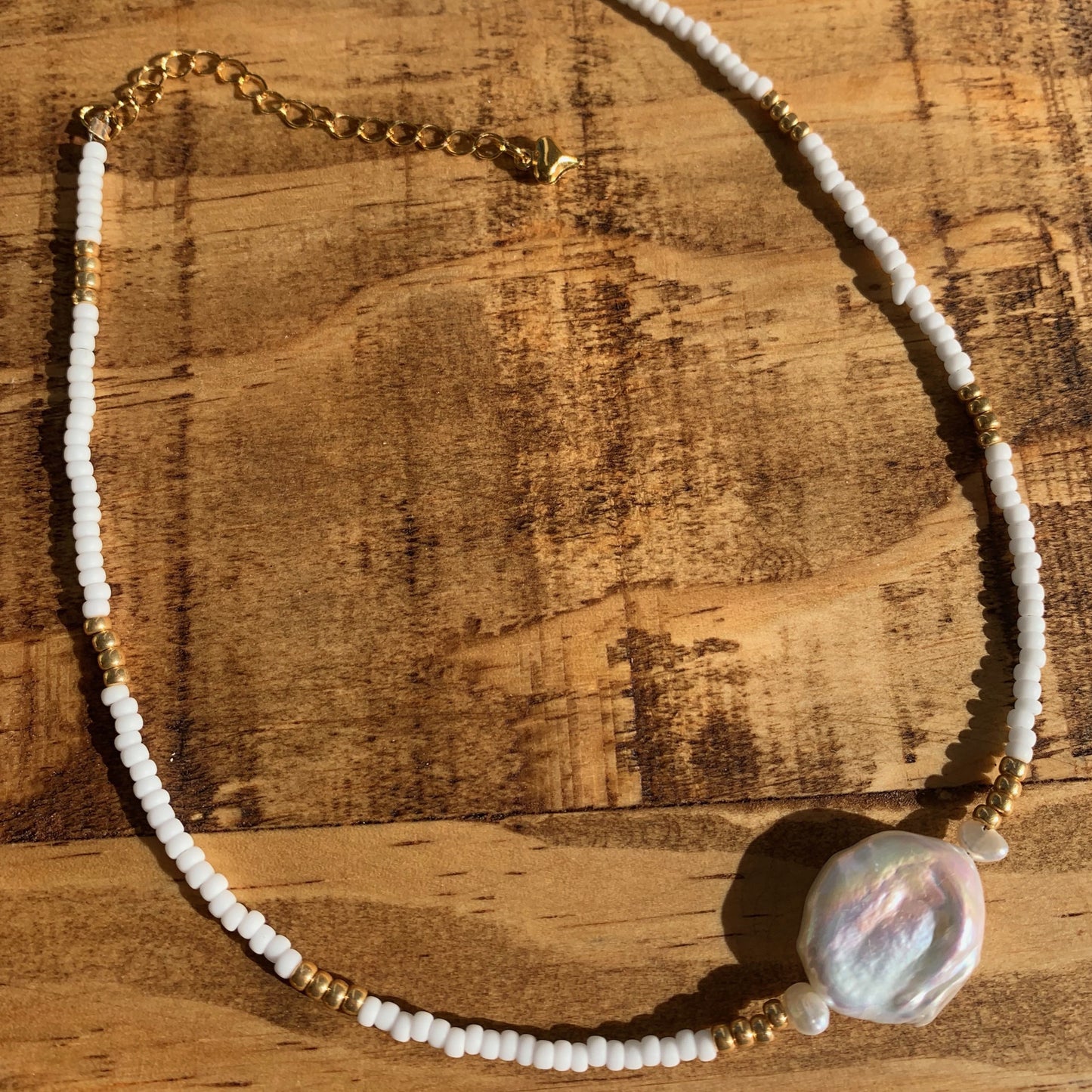 Collar de perlas de moneda de oro de Sanremo