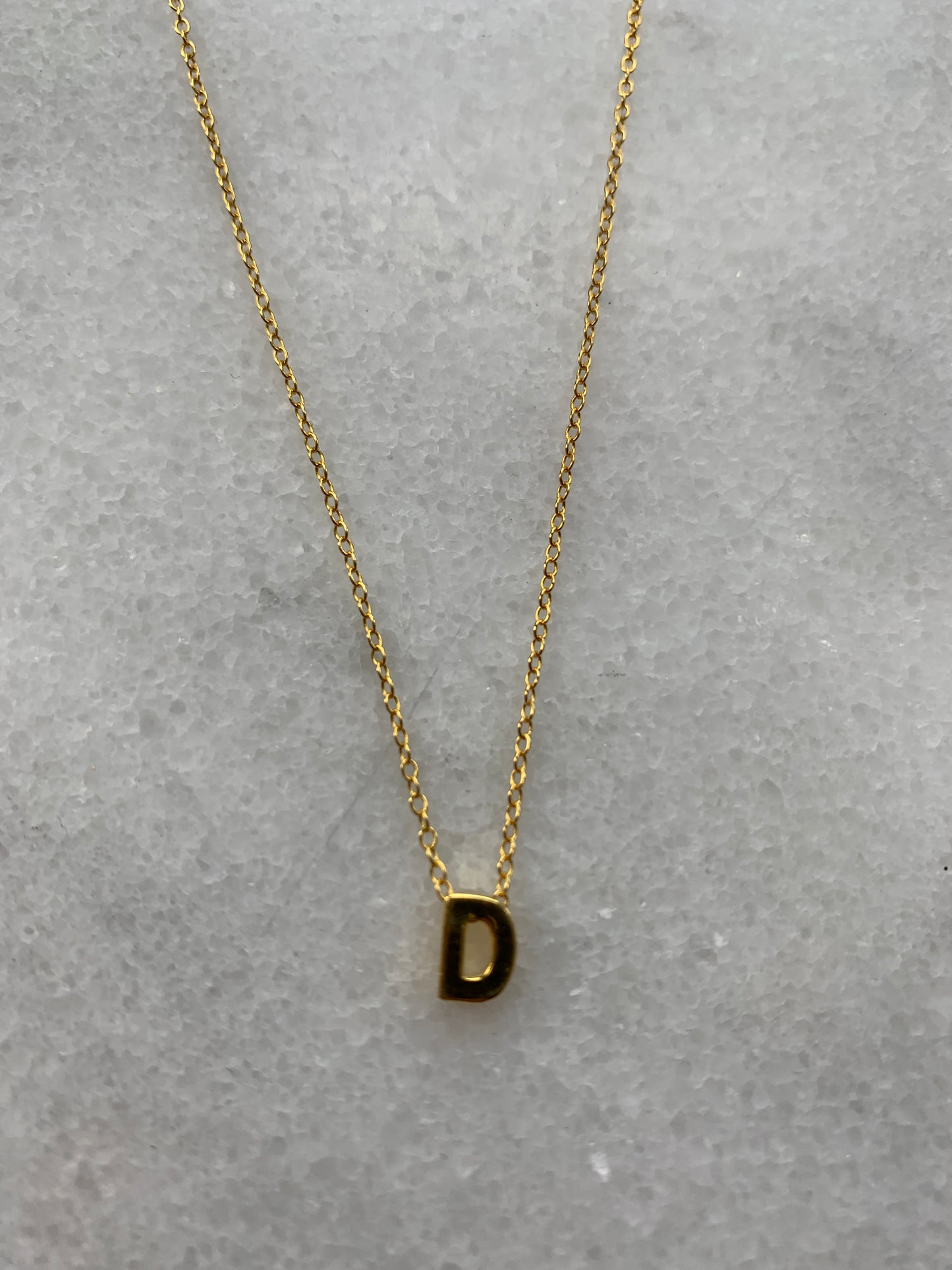 mini initial necklace