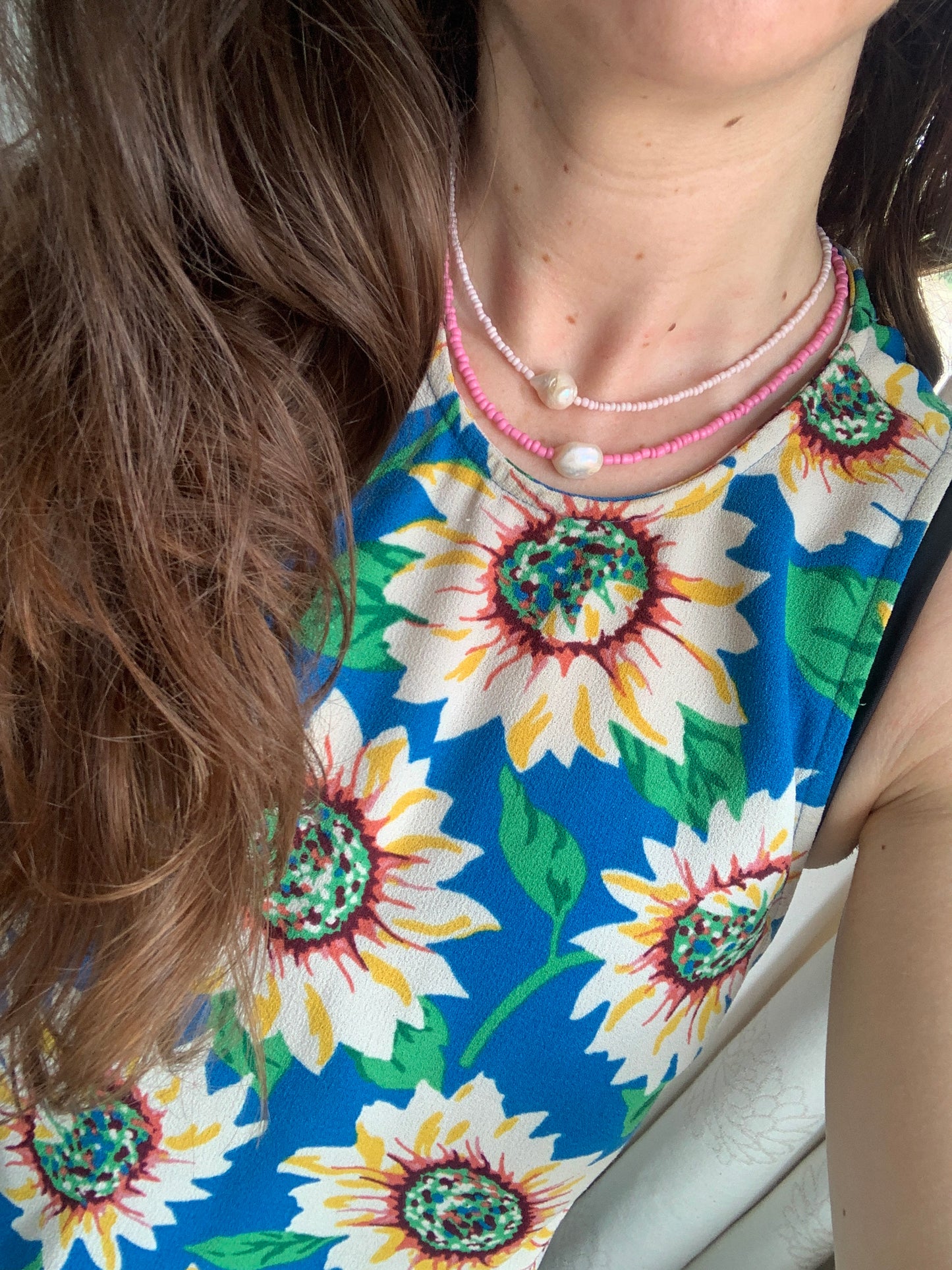 Collar de perlas con cuentas gruesas