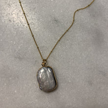 Load image into Gallery viewer, Carmel Gold Filled Mother of Pearl Necklace

