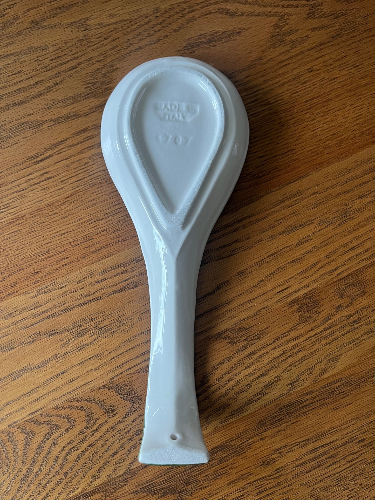 The Oliva Spoon rest - Italian ceramic hand painted spoon rest