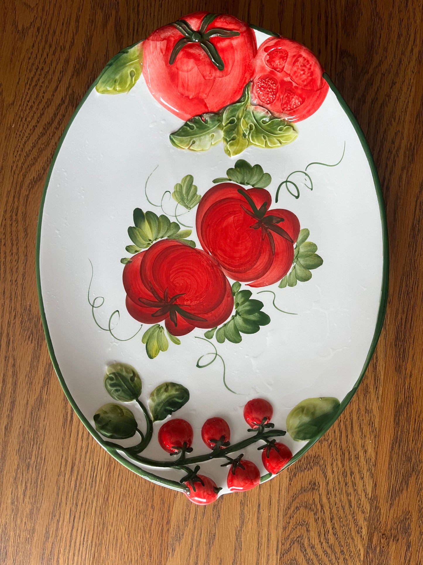 The Pomodoro plate - Italian ceramic hand painted plate