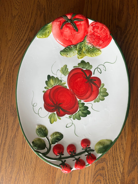 The Pomodoro plate - Italian ceramic hand painted plate