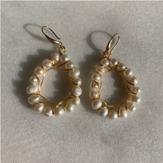 Mikonos Pearl Earrings