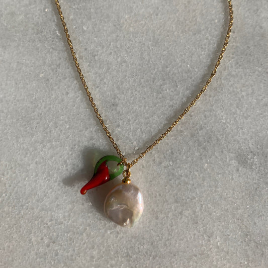 Chilli Pearl Necklace