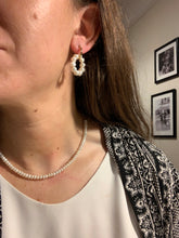 Load image into Gallery viewer, Circle Pearl Drop Earrings
