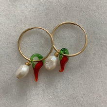 Load image into Gallery viewer, Baby Chilli Pearl Earrings
