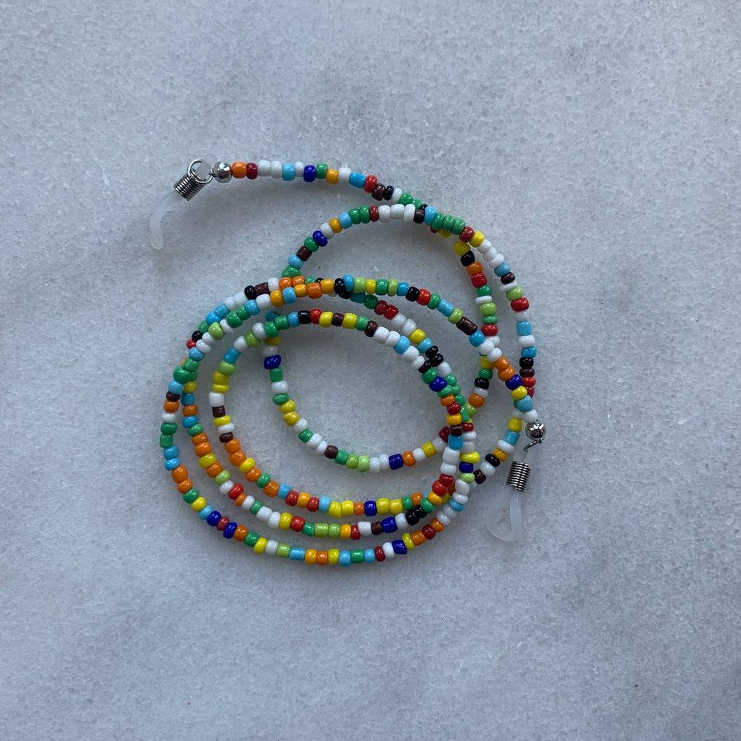 Multicoloured Beaded Sunglass Chain