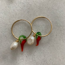 Load image into Gallery viewer, Baby Chilli Pearl Earrings

